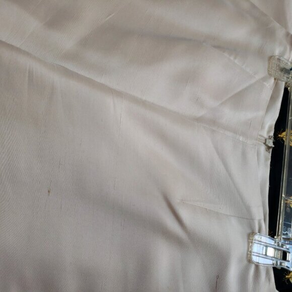 Vintage Newport News 100% Silk Off white 2 pc. Pantsuit - Picture 8 of 10